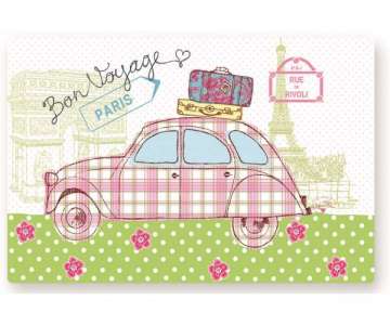 Bon Voyage Tablett m. Griffen 49x34 cm