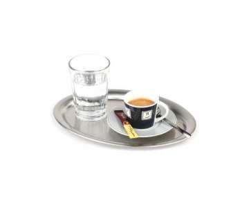 Serviertablett Kaffeehaus ca. 23 x 17.5 cm, oval