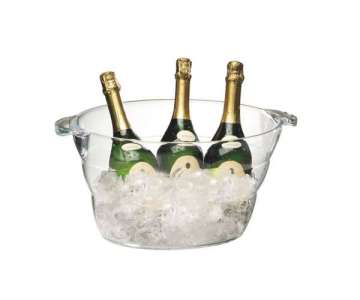 Wein- / Sektk�hler, ca. 47 x 28 cm, H 23 cm