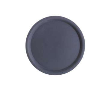 Serviertablett Happy Hour, ca.  32 cm. rund, schwarz.