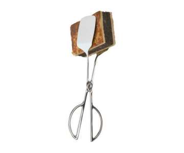 Brot- und Gebckzange, ca. 6.5 cm breit. 25 cm lang