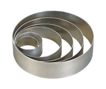 Dessert und Tortenring, � 26 cm. H 6 cm