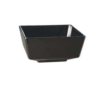 Schale -FLOAT-, 12.5 x 12.5 cm. H: 6 cm, schwarz