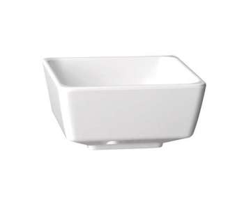 Schale -FLOAT-, 25 x 25 cm. H: 12 cm, weiss