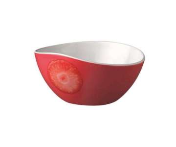 Schale -ERDBEERE-,  15 cm. H: 7.5 cm