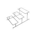 Buffet-Gestell Pure, 3-stufig beweglich/drehbar
