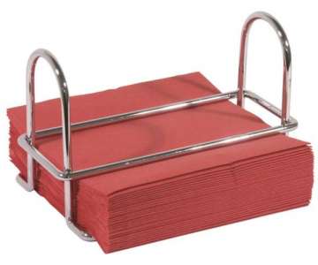 Serviettenhalter fr 33x33cm Servietten mit 1/4 Falz