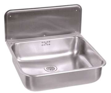 Waschbecken mit berlauf mit Konsole, Bodenventil