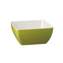 Schale Pure Bicolor 12.5x12.5cm H: 6.5cm, grn/weiss
