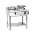 Gas-Wokherd GWWH2, 2 Hochleistungs-Brenner  10 kW