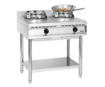 Gas-Wokherd GWWH2, 2 Hochleistungs-Brenner  10 kW