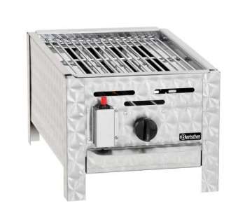 Gas-Kombi-Tischbrter 1 Brenner, 1 Grillrost, 34x53x27cm