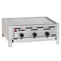 Gas-Kombi-Tischbrter 3 Brenner, 1 Grillrost, 65x57x27cm