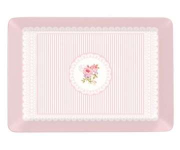 Rose Tablett 45x31.5 cm