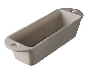 Cakeform rechteckig, 31.5x10.7x7.1 cm, Sesam-grau