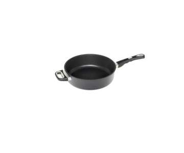 Schmortopf  28 cm, H: 8cm mit Griff u. Stiel