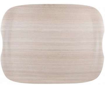 Tablett Earth Wave Light Wood 43x33cm