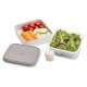 GoEat Compact 2-in-1 Salat Box, grau, 15x9.5 cm