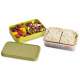GoEat Compact 2-in-1 Lunch Box, grn, 19x8.3 cm