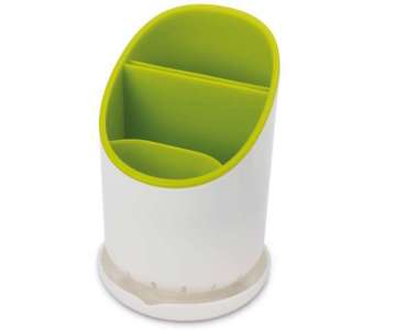 Dock Abtropfbehlter f. Kchenhelfer, weiss/grn, 12x19 cm