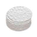 Untersetzer Set  10 Stk 11cm weiss strauss
