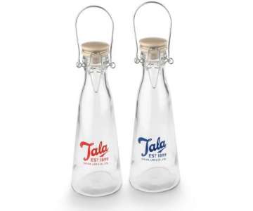 Glasflasche Vintage 2er Set, 0.5 l