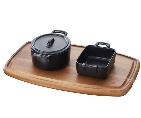 Holzbrett gross, rechteckig, 40x25x2.2 cm, Akazie - Bretter