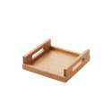 Bambus-Tablett klein, quadratisch, 25x25x7 cm