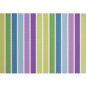 Tischset PVC colour 33x46cm, gestreift mit gewebtem Rand