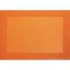 Tischset PVC colour 33x46cm, orange mit gewebtem Rand
