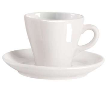 Caff ti amo Cappuccinotasse mit Unterer 0.17 lt. weiss