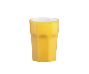 Crazy Mugs Becher Caf Latte 0.4 lt. gelb