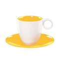 Colour it Espressotasse 0.06 lt. mit Unterer gelb