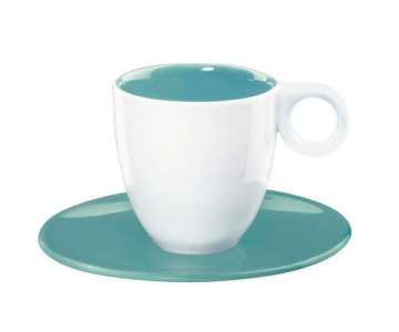 Colour it Espressotasse 0.06 lt. mit Unterer trkis