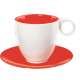 Colour it Kaffeetasse 0.2 lt. mit Unterer rot