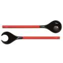 Colour it Salatbesteck L: 31.5 cm rot