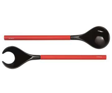 Colour it Salatbesteck L: 31.5 cm rot