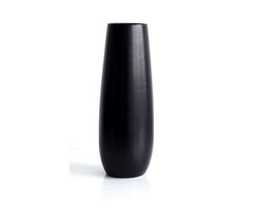 Ease Vase schwarz  6cm H: 25cm