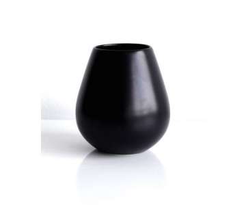 Ease Vase schwarz  9cm H: 18cm