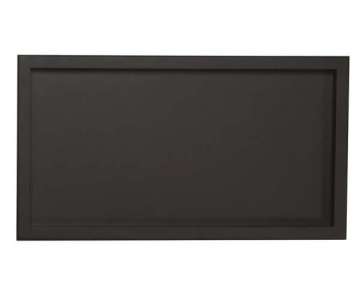 Geometric Holztablett 14x25cm H: 2cm schwarz