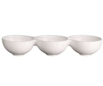 Grande 3er Schale 15cm H: 8cm L: 46cm im GK