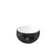Loops Schale schwarz 26.5x25.5cm H: 14.8cm