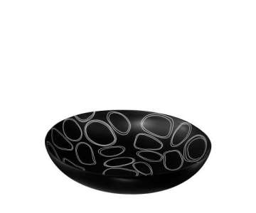 Loops Schale schwarz 40cm H: 9cm