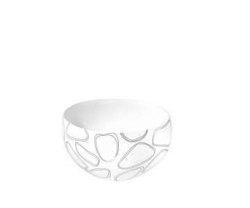 Loops Schale wei 26.5x25.5cm H: 14.8cm