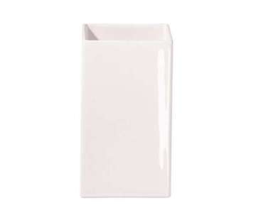 Quadro Vase weiss 11.5x11.5cm H: 21cm