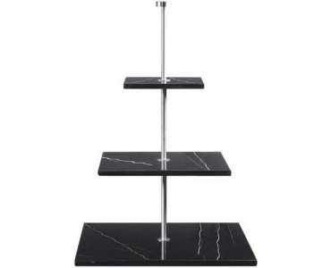 Slate & Marble Marmoretagere 3-stufig H: 49cm schwarz
