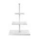 Slate & Marble Marmoretagere 3-stufig H: 49cm weiss