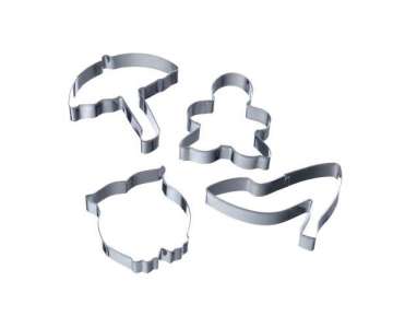 Garnier-Ausstechformen Set 4 tlg., sortiert, Edelstahl