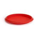 Silikon Backform Quiche rot perforiert, 28 cm