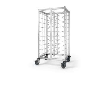 Tablett-Abrumwagen TAW 2x10 GN, 850x673x1550mm